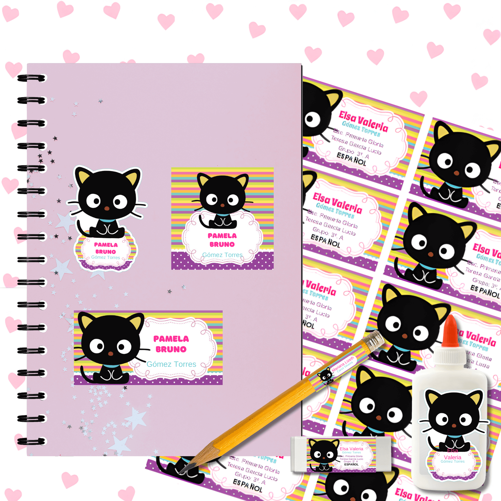 1000+ School Labels | Editable Labels for Kids & School Supplies - Image 3