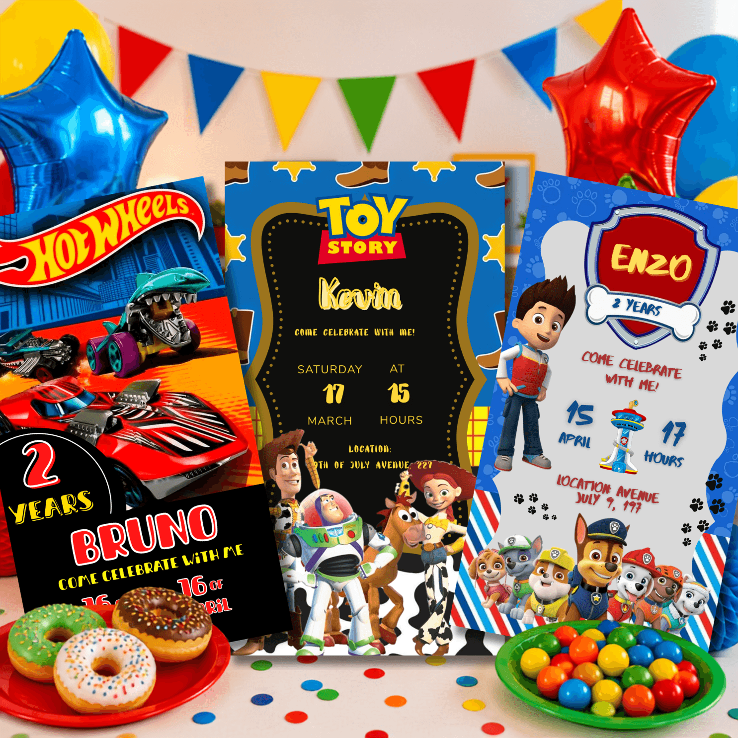 500+ Digital Invitation Templates | Editable Canva Birthday Invitations - Image 2